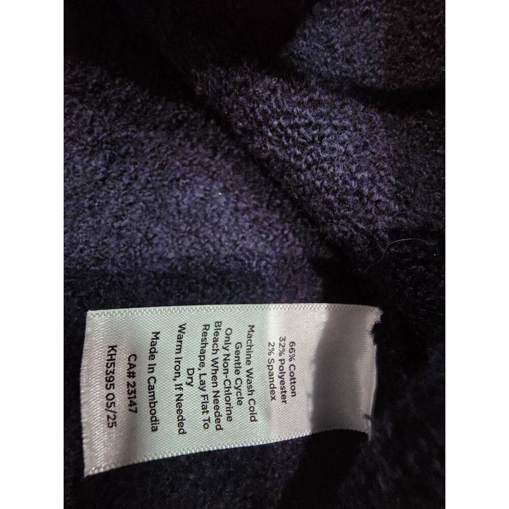 Talbots Sweater Women’s Cardigan Navy Gold Buttons Size X-Large A010889 - Picture 7 of 11